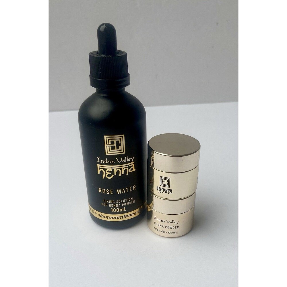 BROW CODE Indus Valley Rose Water & Henna Powder Light & Dark Brown Brow Tint